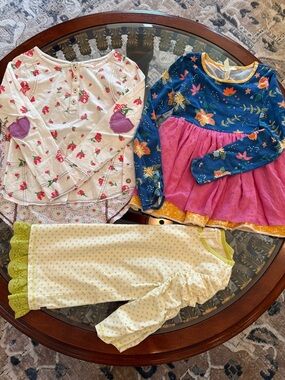 Matilda Jane Girls Floral Mix Tops - Blue, Pink, Cream, Green